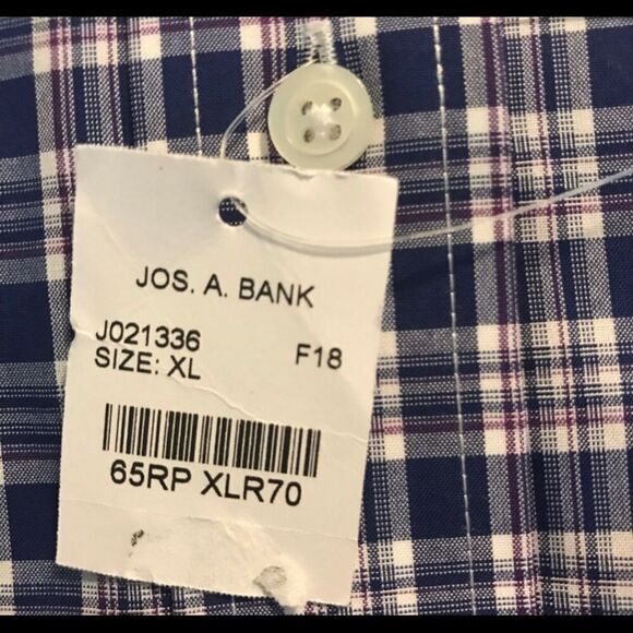 Jos A. Bank NWT XL Long Sleeve Non-Iron Shirt NWT - Picture 4 of 5